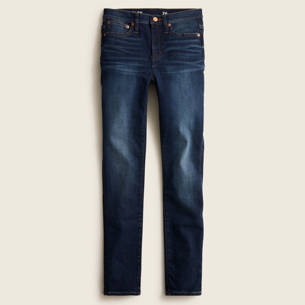 J. Crew 9" high-rise toothpick jean in Blue Harbor wash Size 30 Skinny Jeans